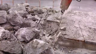 Демонтаж бетонных армированных стен и оснований