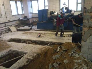 Демонтаж бетонных армированных стен и оснований